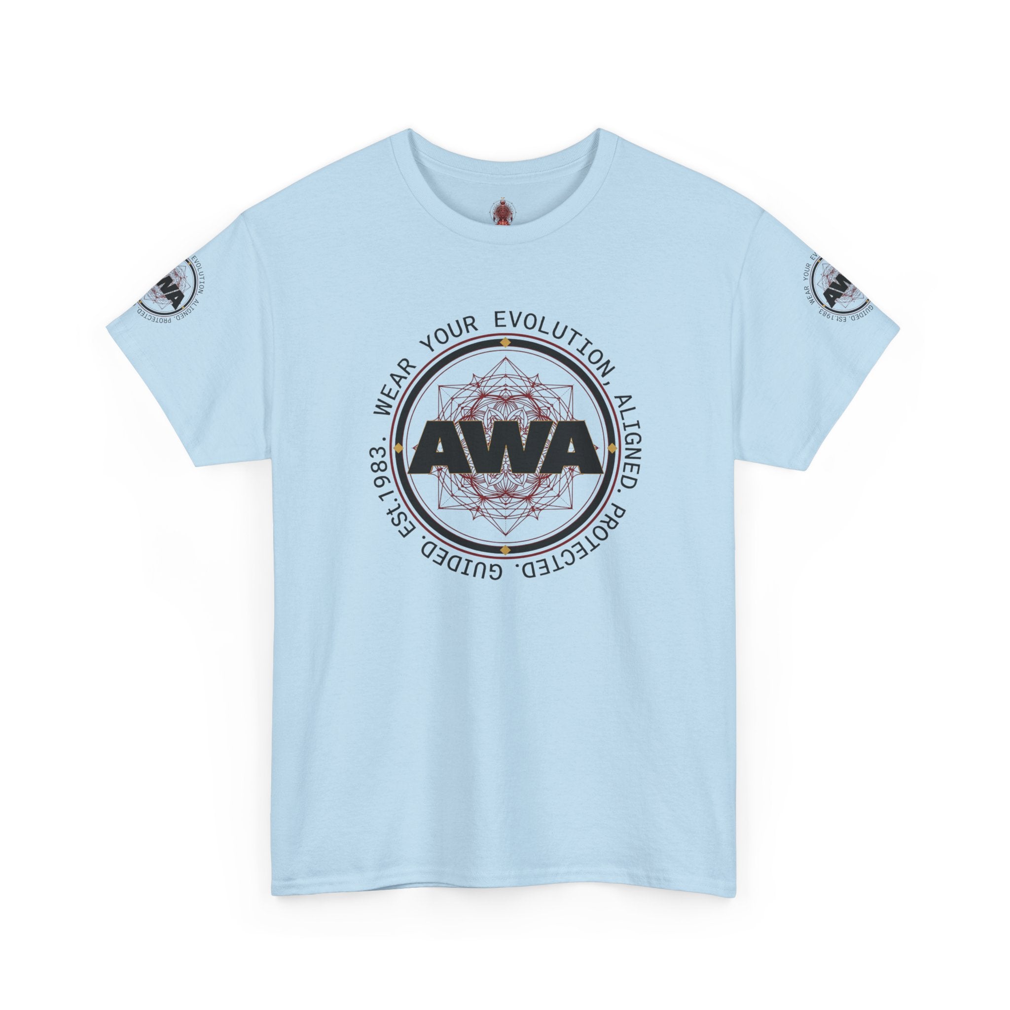 AWA Circle Logo Design- Unisex Heavy Cotton Tee
