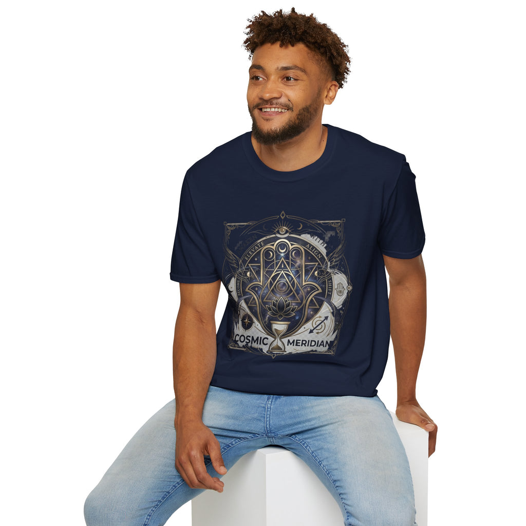 Cosmic Meridian Spiritual Graphic T-Shirt