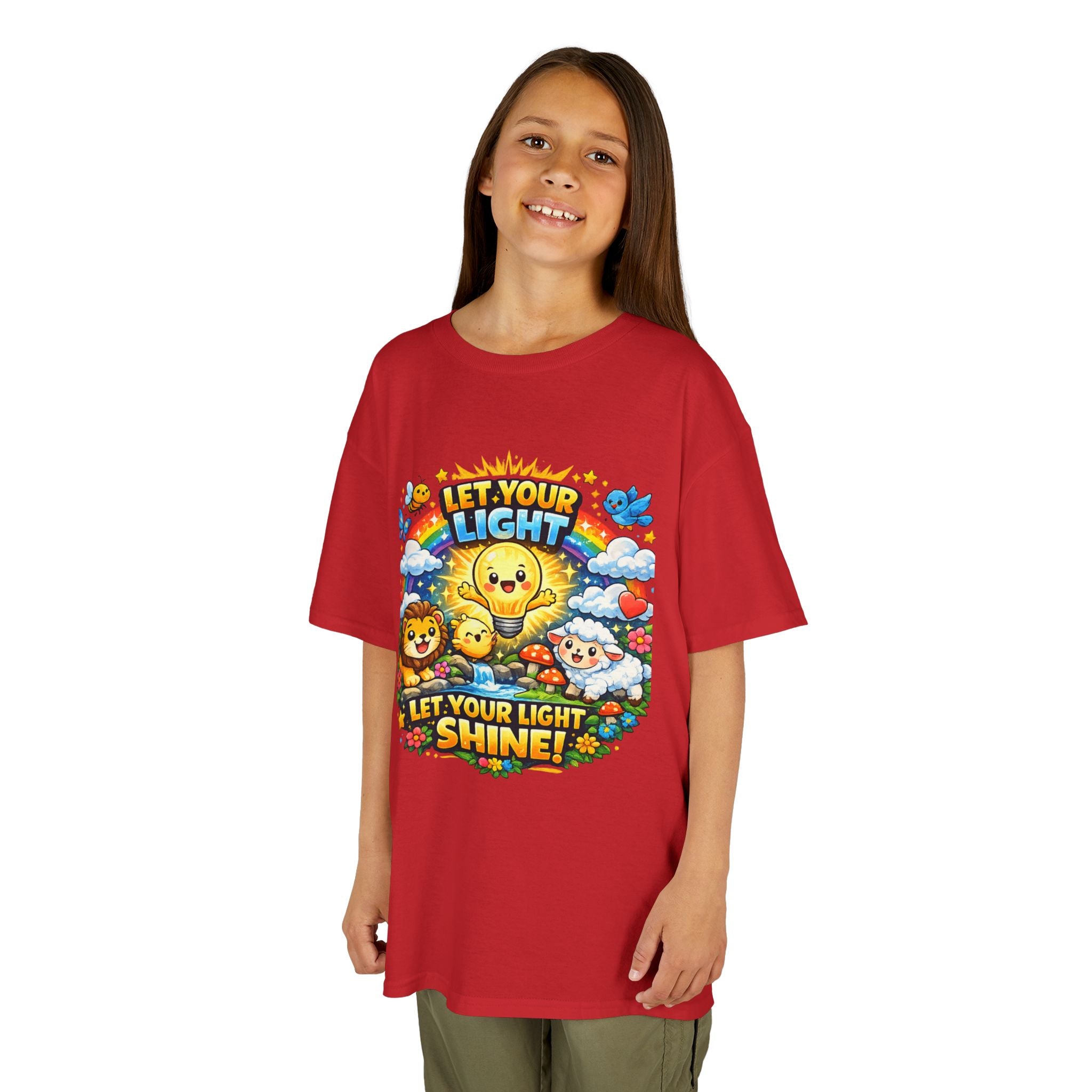 'Let Your Light Shine' Kids Sunshine Graphic T-Shirt
