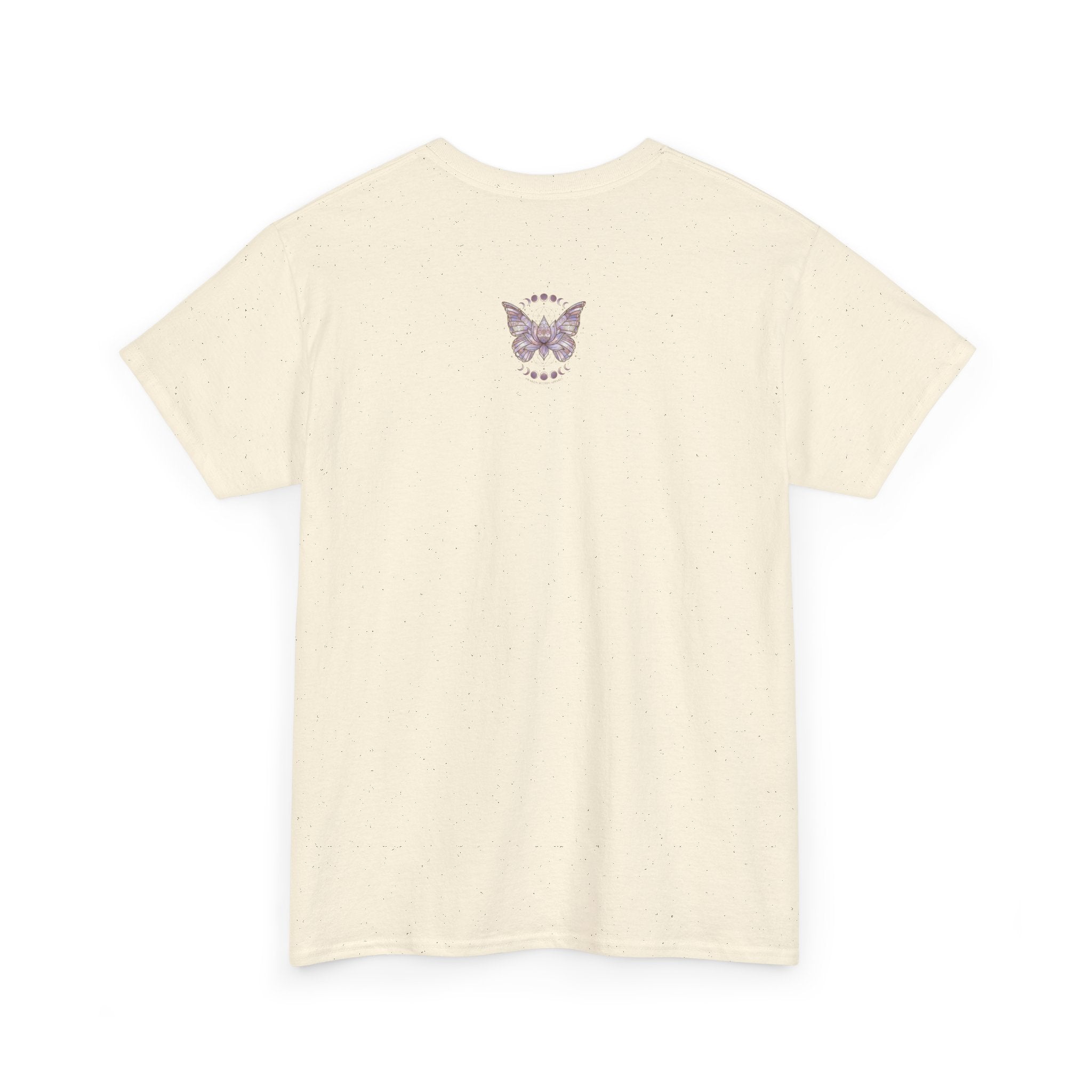 Mystic Moon Butterfly Tee — Floral Lotus Moth Tee for Spiritual & Boho Style