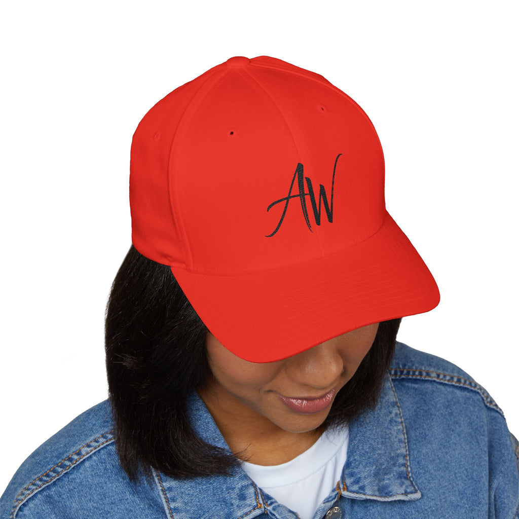AW Script Monogram Cap — Embroidered Streetwear Baseball Hat