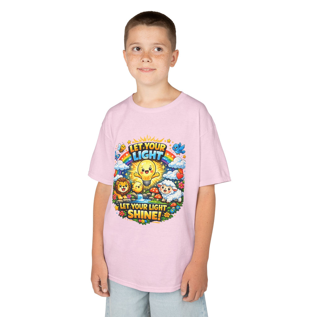 'Let Your Light Shine' Kids Sunshine Graphic T-Shirt