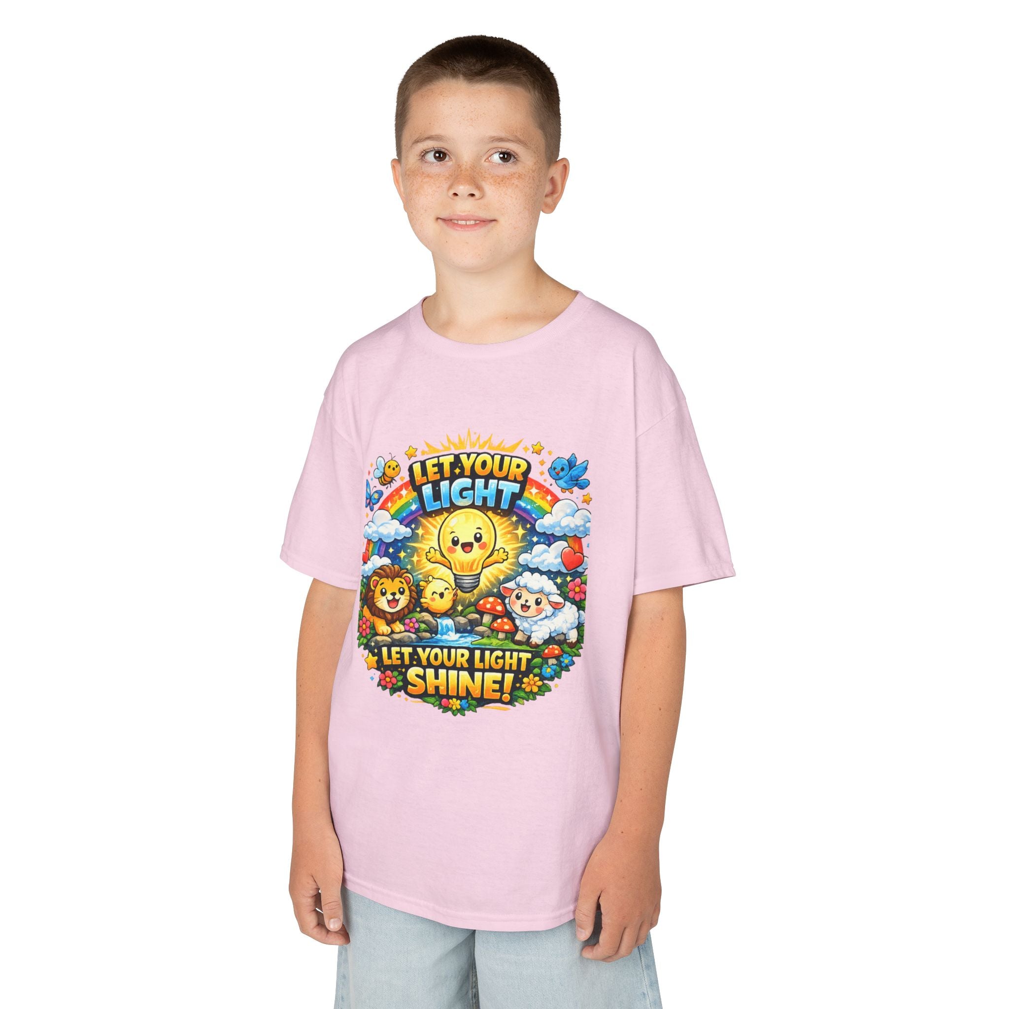 'Let Your Light Shine' Kids Sunshine Graphic T-Shirt