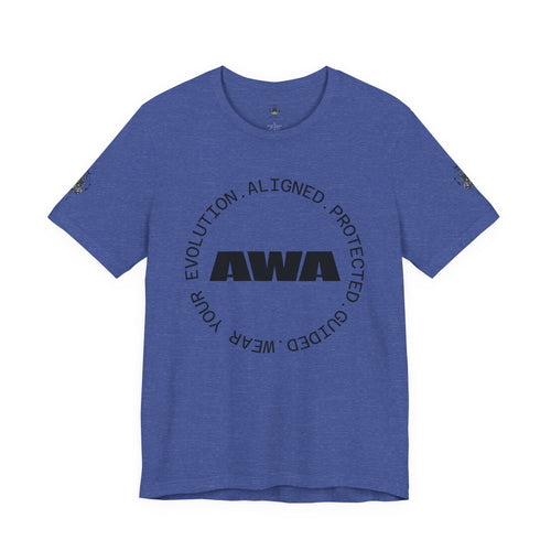 AWA Circle Logo Tee — Minimalist Brand Graphic T-Shirt
