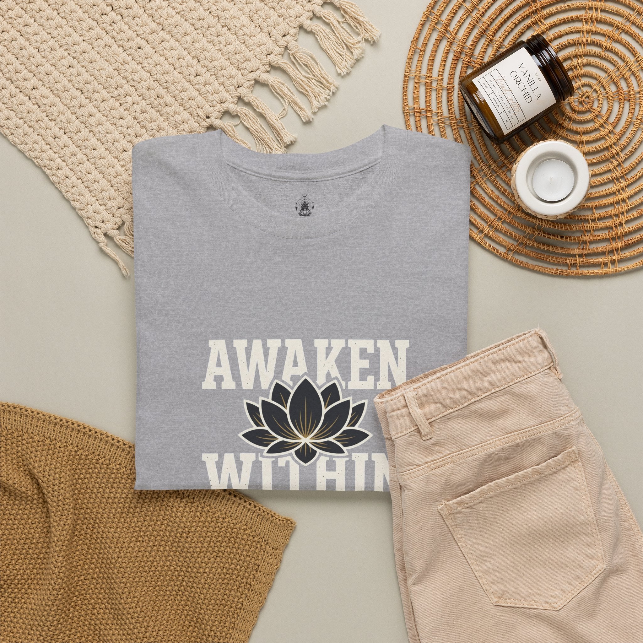 Awaken Within Lotus Tee — Spiritual Yoga Shirt