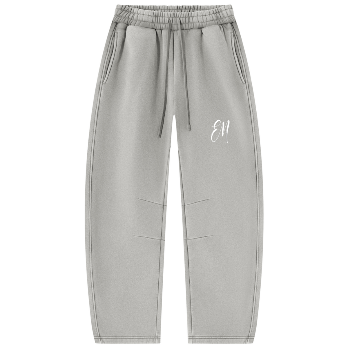 EM Vintage Wash Barrel Leg Fleece Sweatpants — Unisex Streetwear
