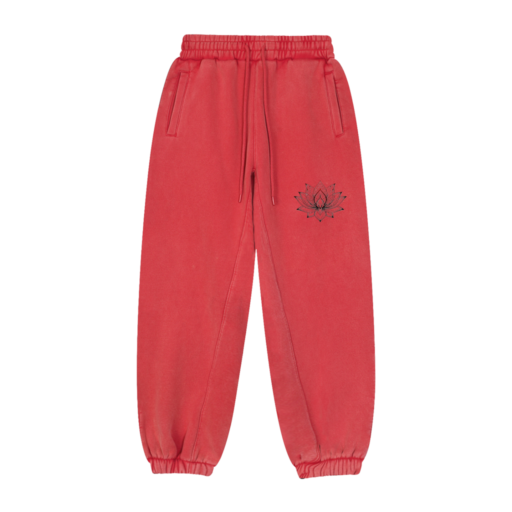 AWA Lotus Graphic - Fleeced Jogger Sweatpants