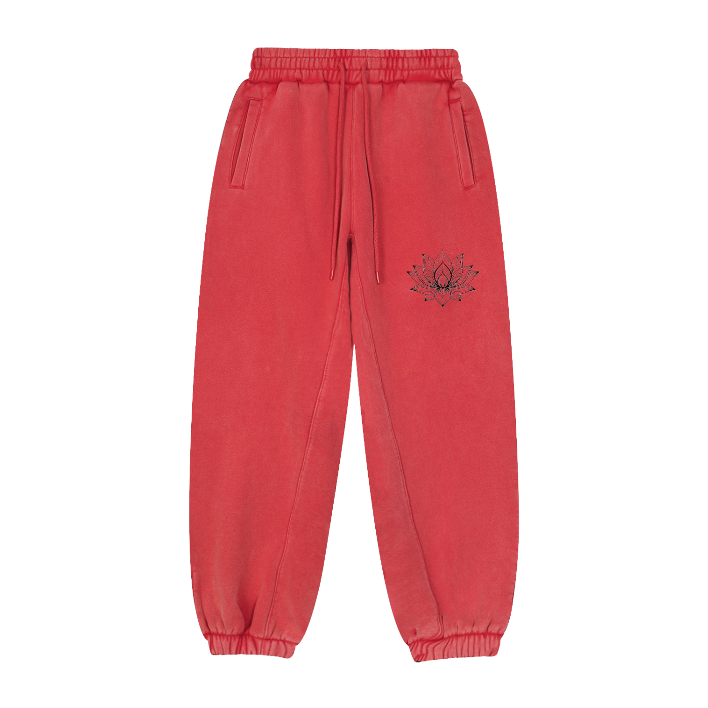 AWA Lotus Graphic - Fleeced Jogger Sweatpants