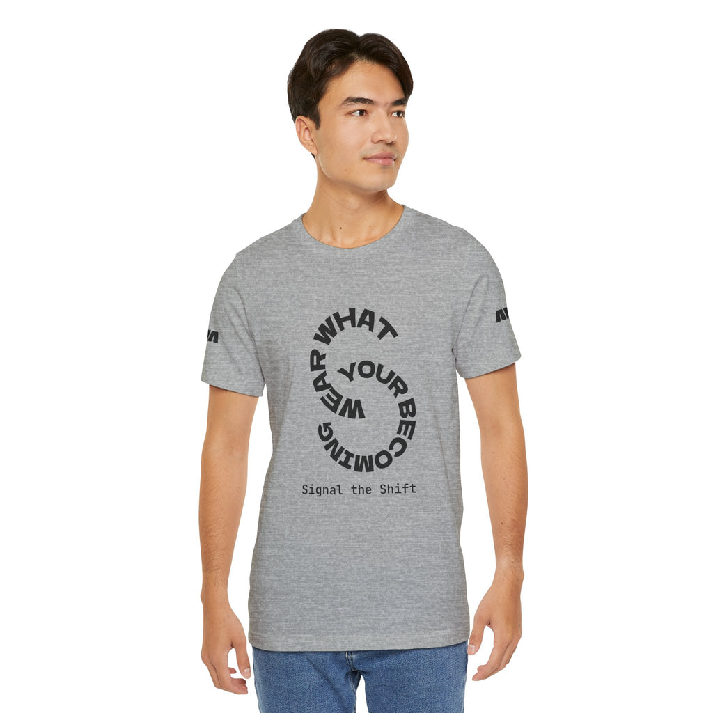 Circular “Wear What You’re Becoming” Tee — Minimal Graphic Short Sleeve