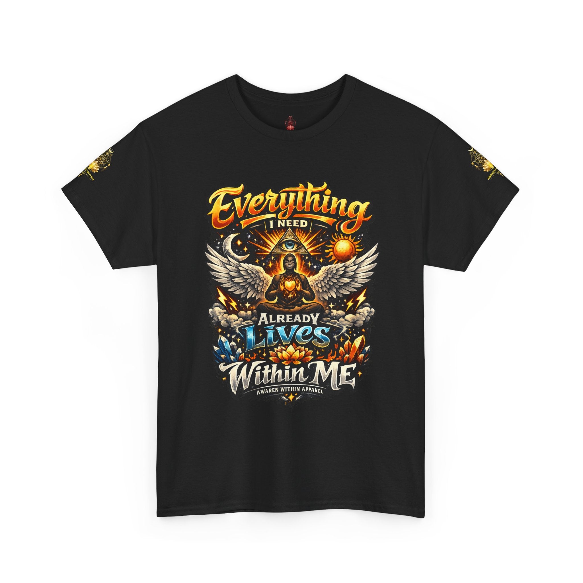 Everything I Need Already Lives Within Me Tee – Inspirational Eagle Graphic T-Shirt - Awaken Within Apparel