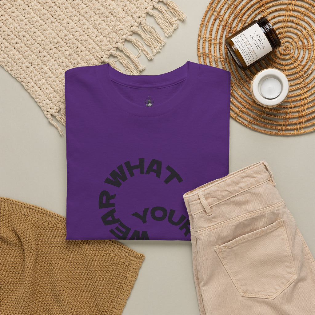 Circular "Wear What You're Becoming" Graphic Tee — Minimal Inspirational T-Shirt