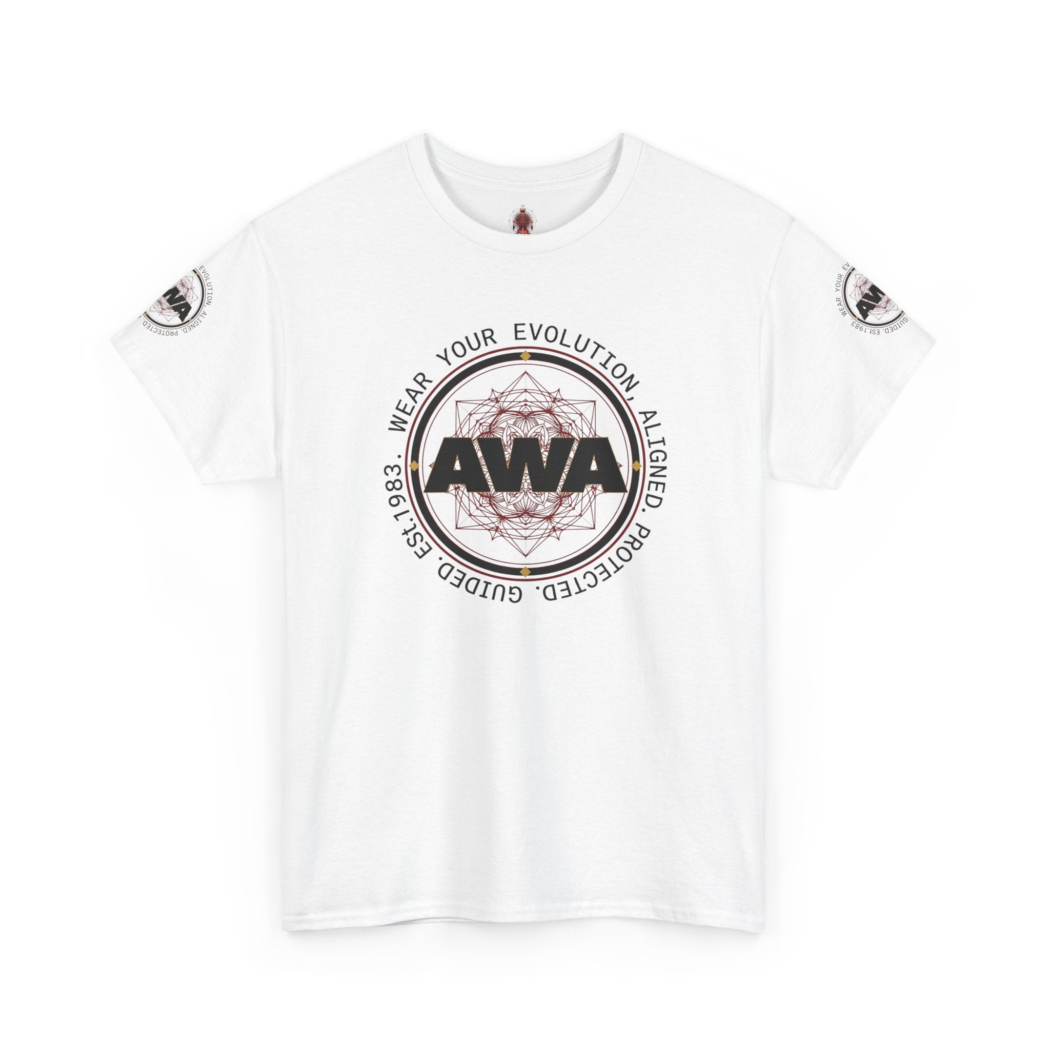 AWA Circle Logo Design- Unisex Heavy Cotton Tee