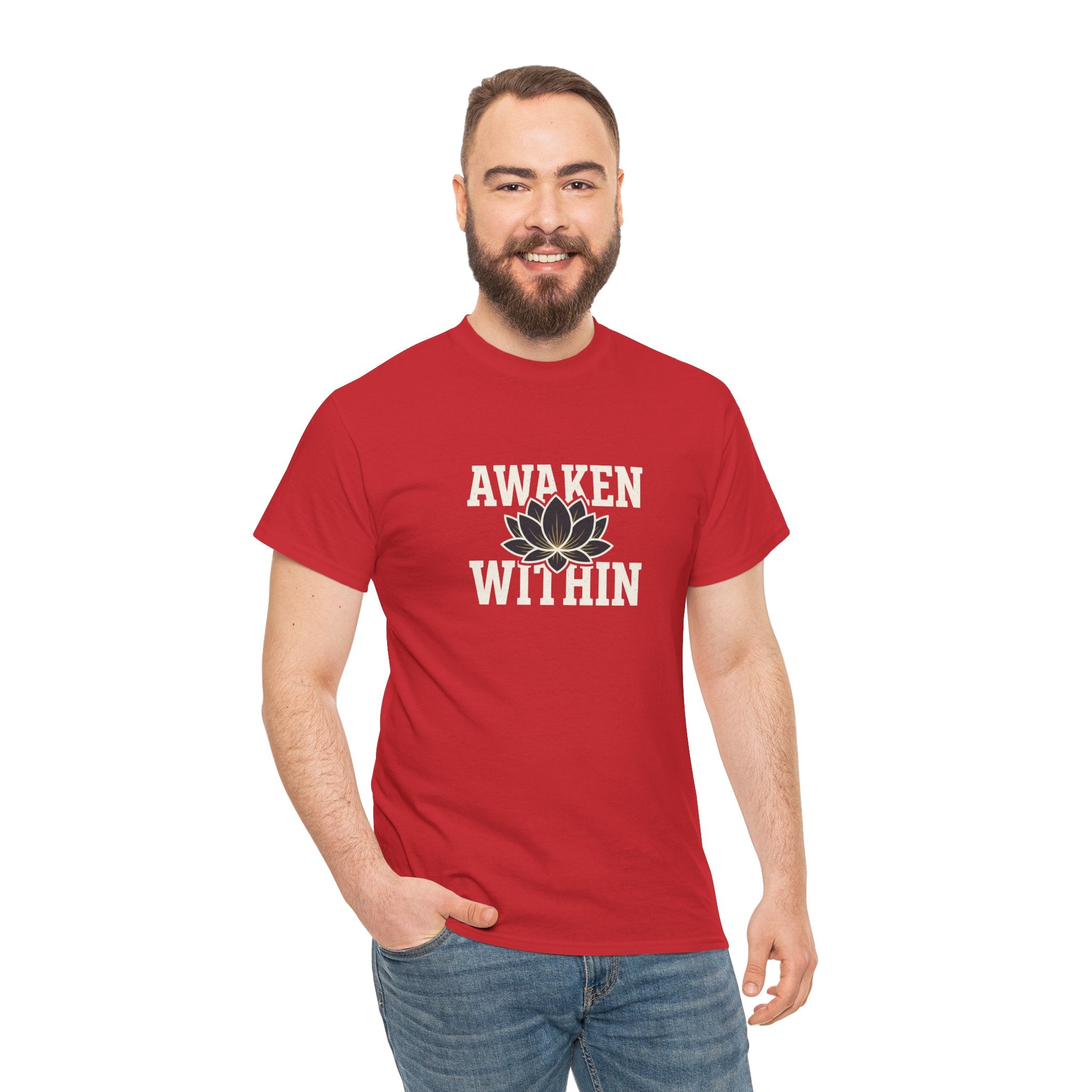 Awaken Within Lotus Tee — Spiritual Yoga Shirt