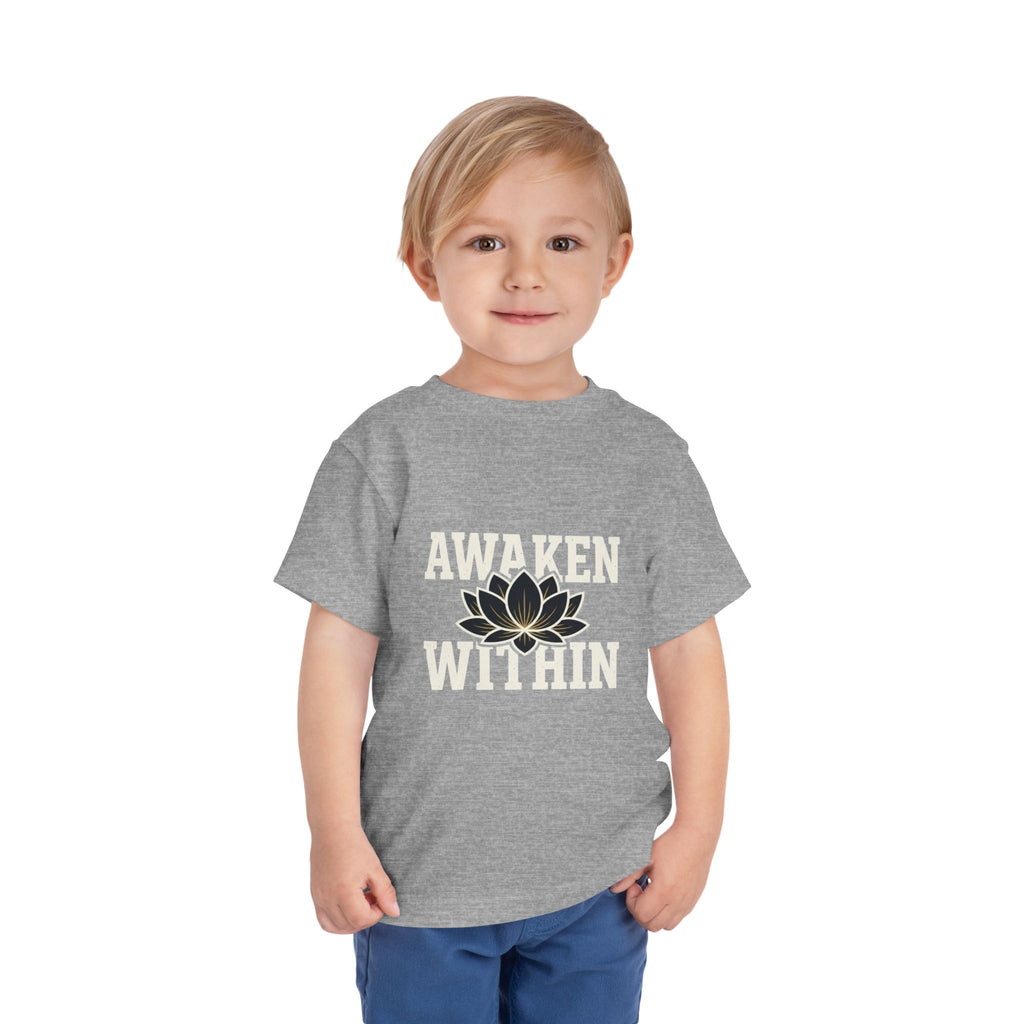 Awaken Within Lotus Toddler Tee — "It's a New Day" Inspirational Kids Shirt