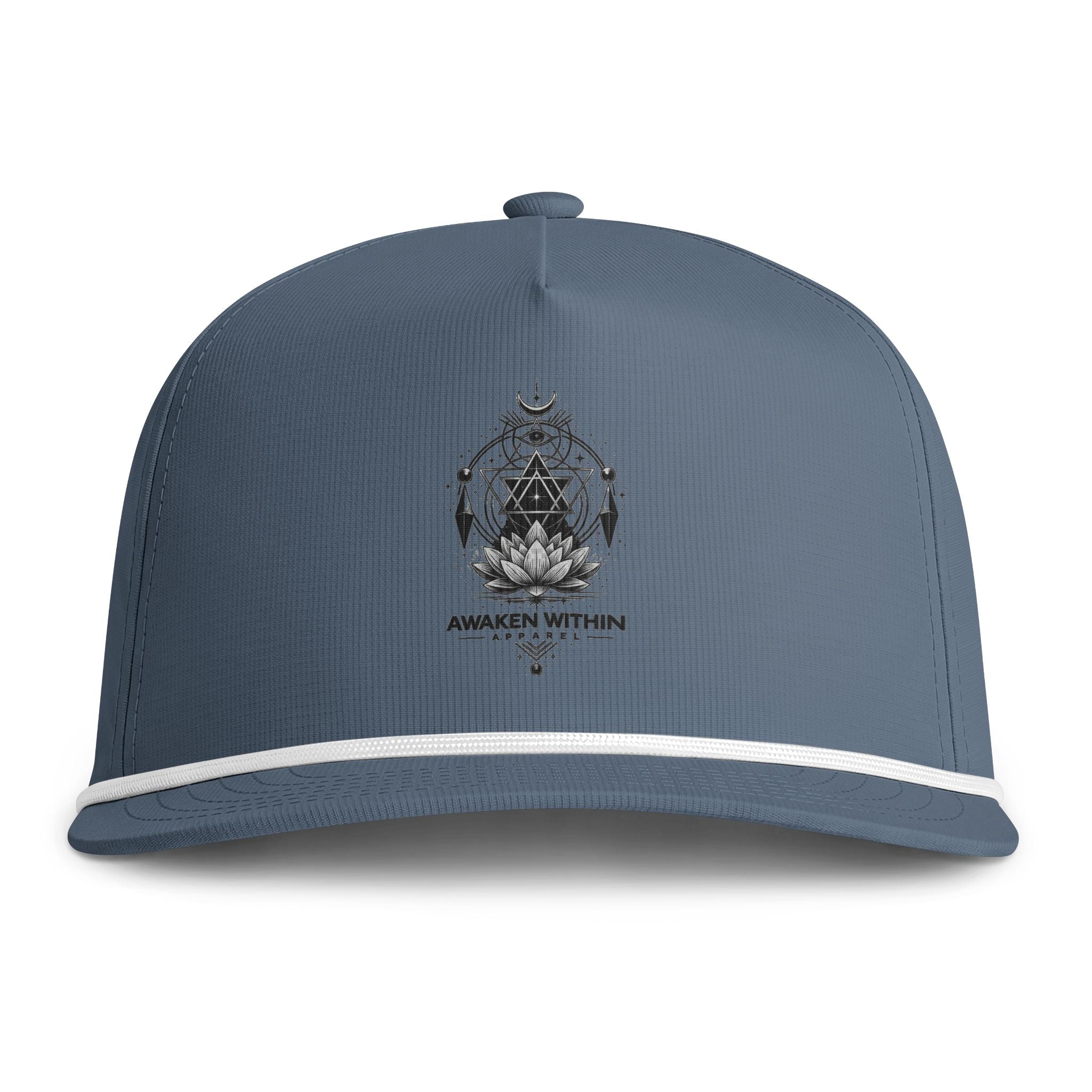 Awaken Within Lotus Rope Cap — Embroidered Spiritual Snapback