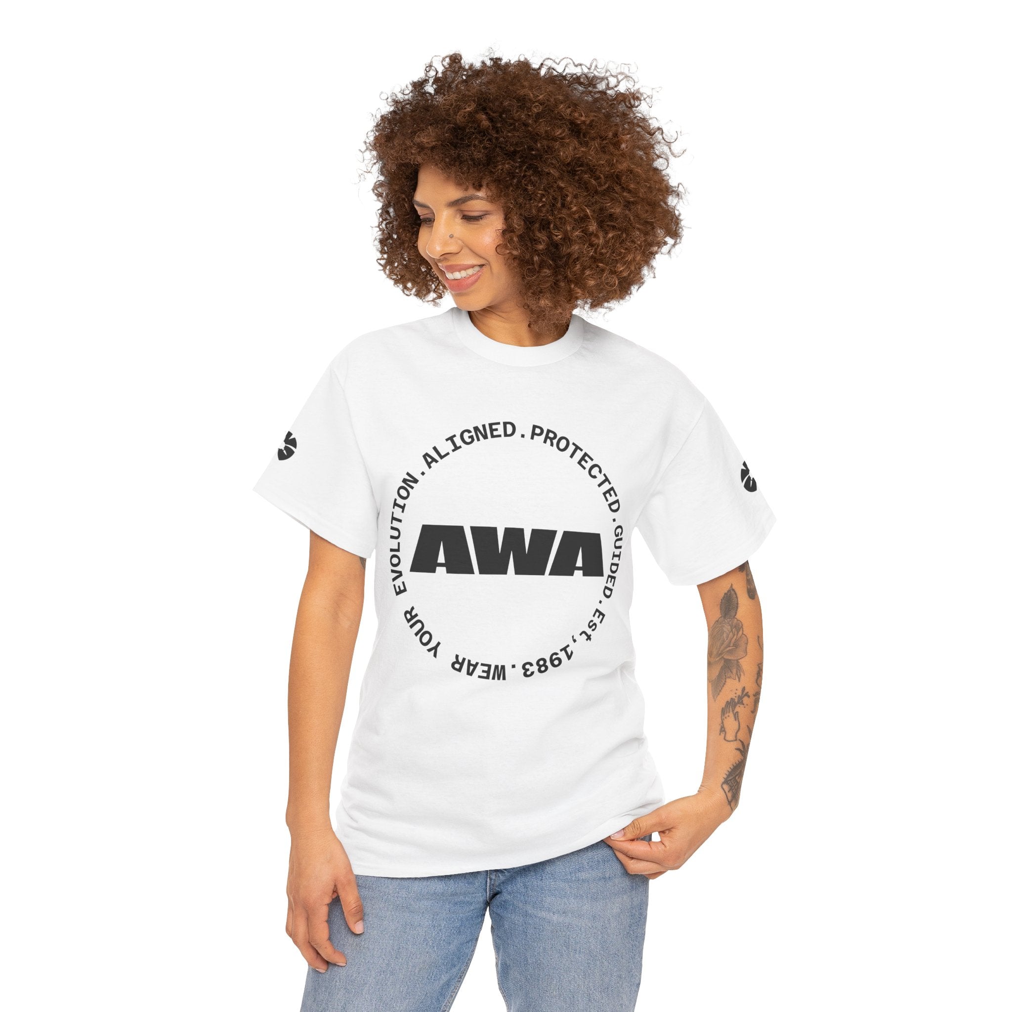 AWA Logo Tee — Minimalist Graphic Cotton T-Shirt - Awaken Within Apparel