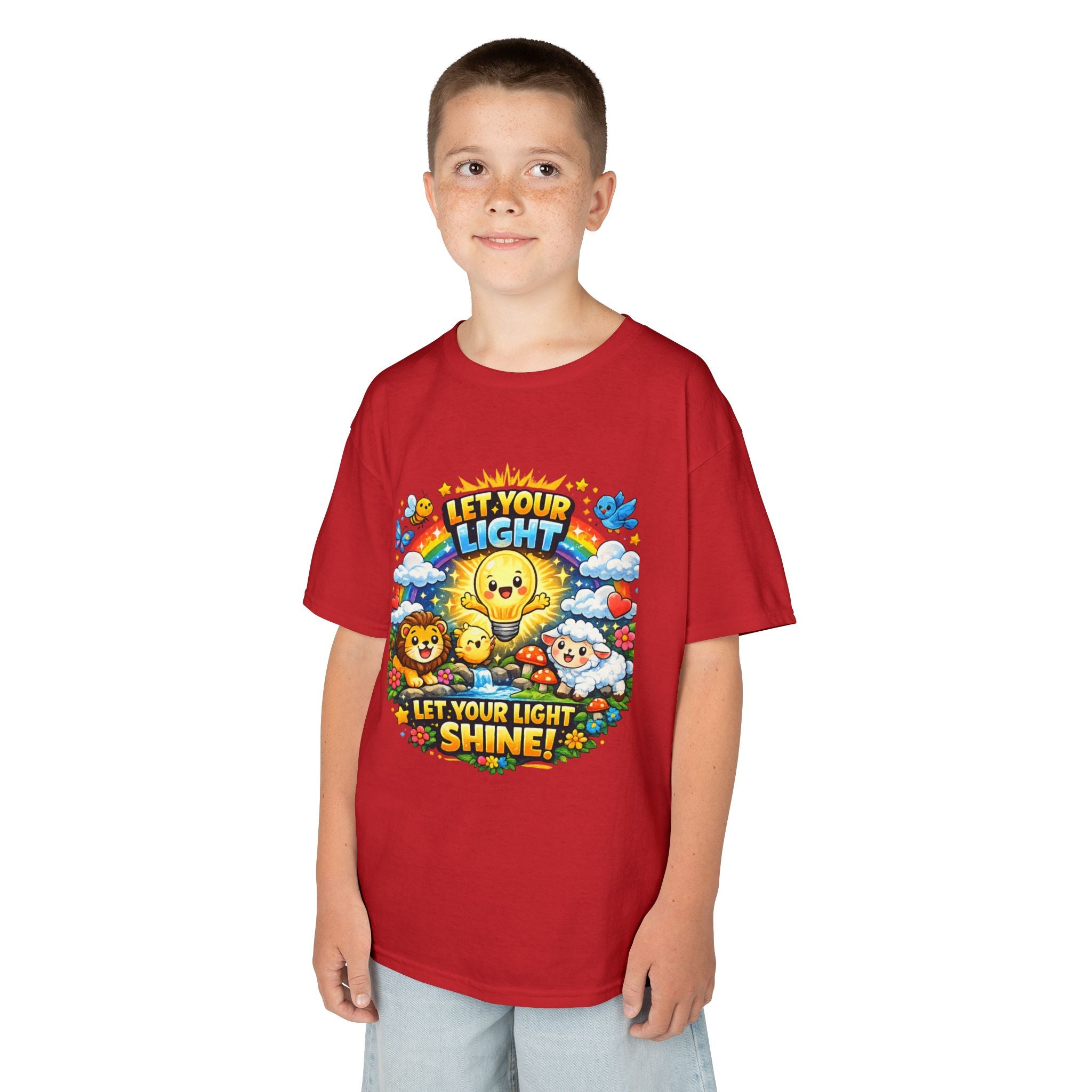 'Let Your Light Shine' Kids Sunshine Graphic T-Shirt