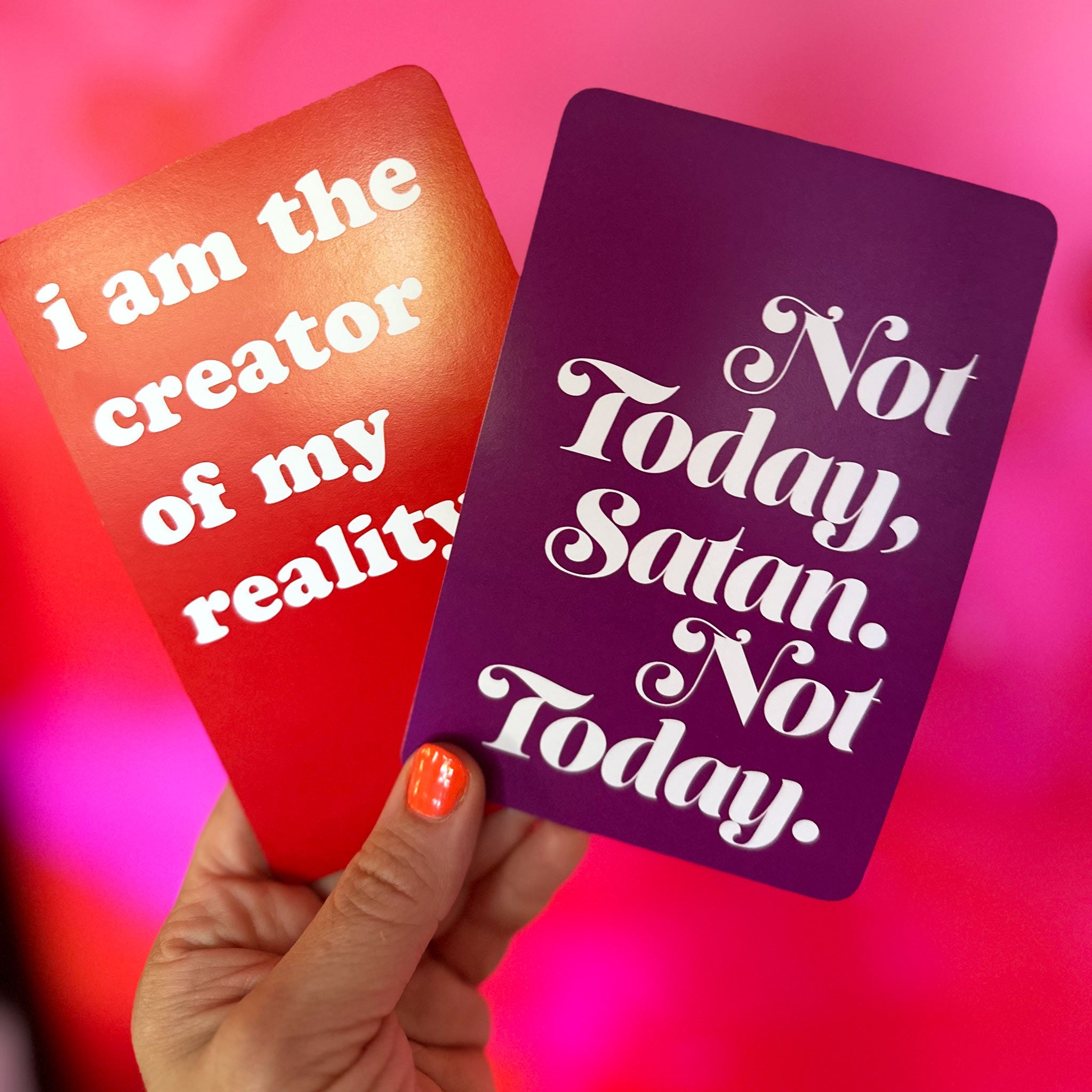 Colorful Affirmation Cards, Deck of 16