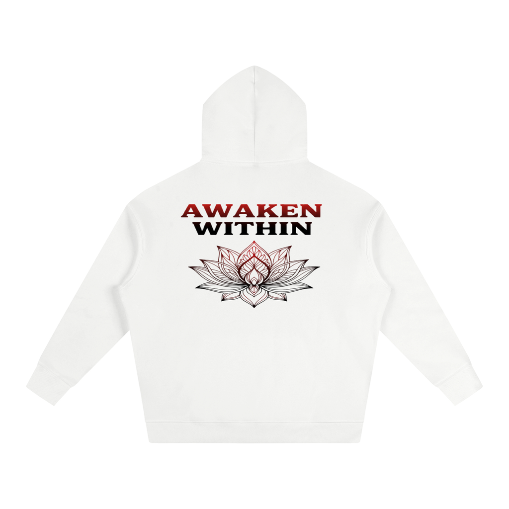 Awaken Within Lotus Oversized Fleece Hoodie