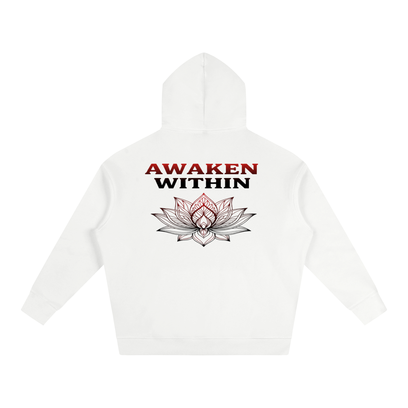 Awaken Within Lotus Oversized Fleece Hoodie