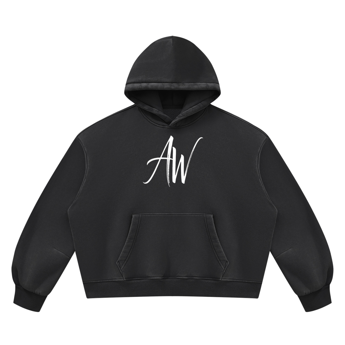 AW Signature Washed Fleece Crop Hoodie