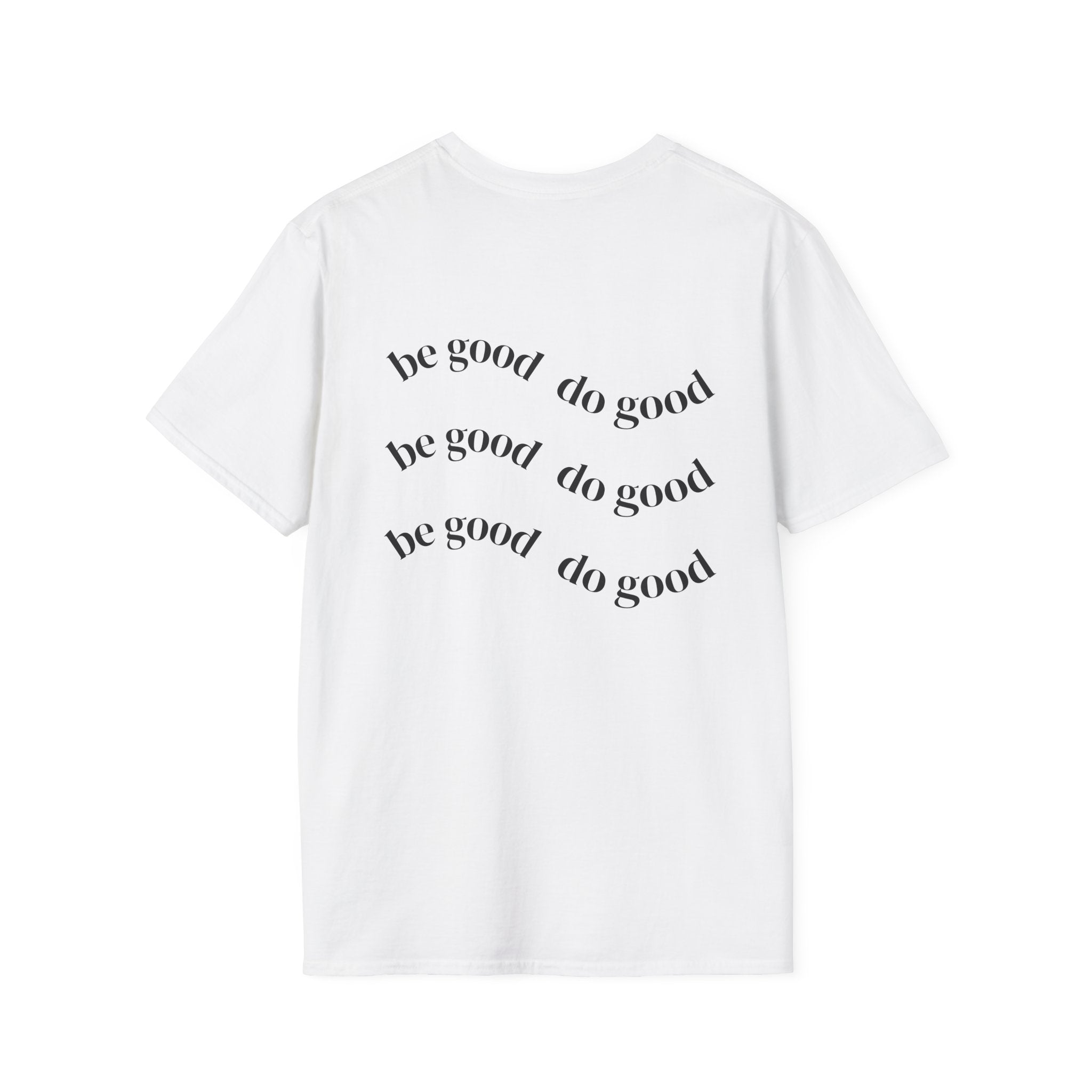 Moth & Crescent Moon T‑Shirt — 'Be Good Do Good' Graphic Tee