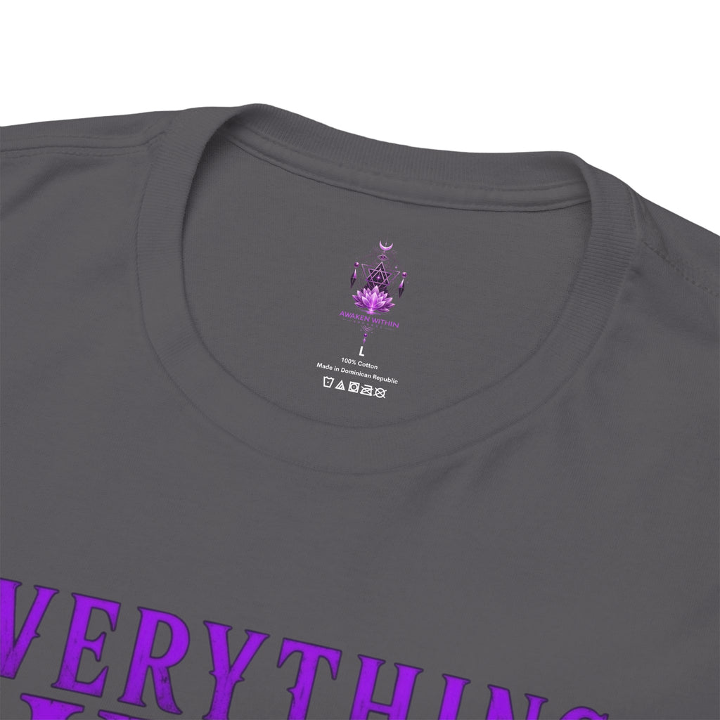 Spiritual Meditation T-Shirt — "Everything Shifts When You Awaken Within" Yoga Tee - Awaken Within Apparel