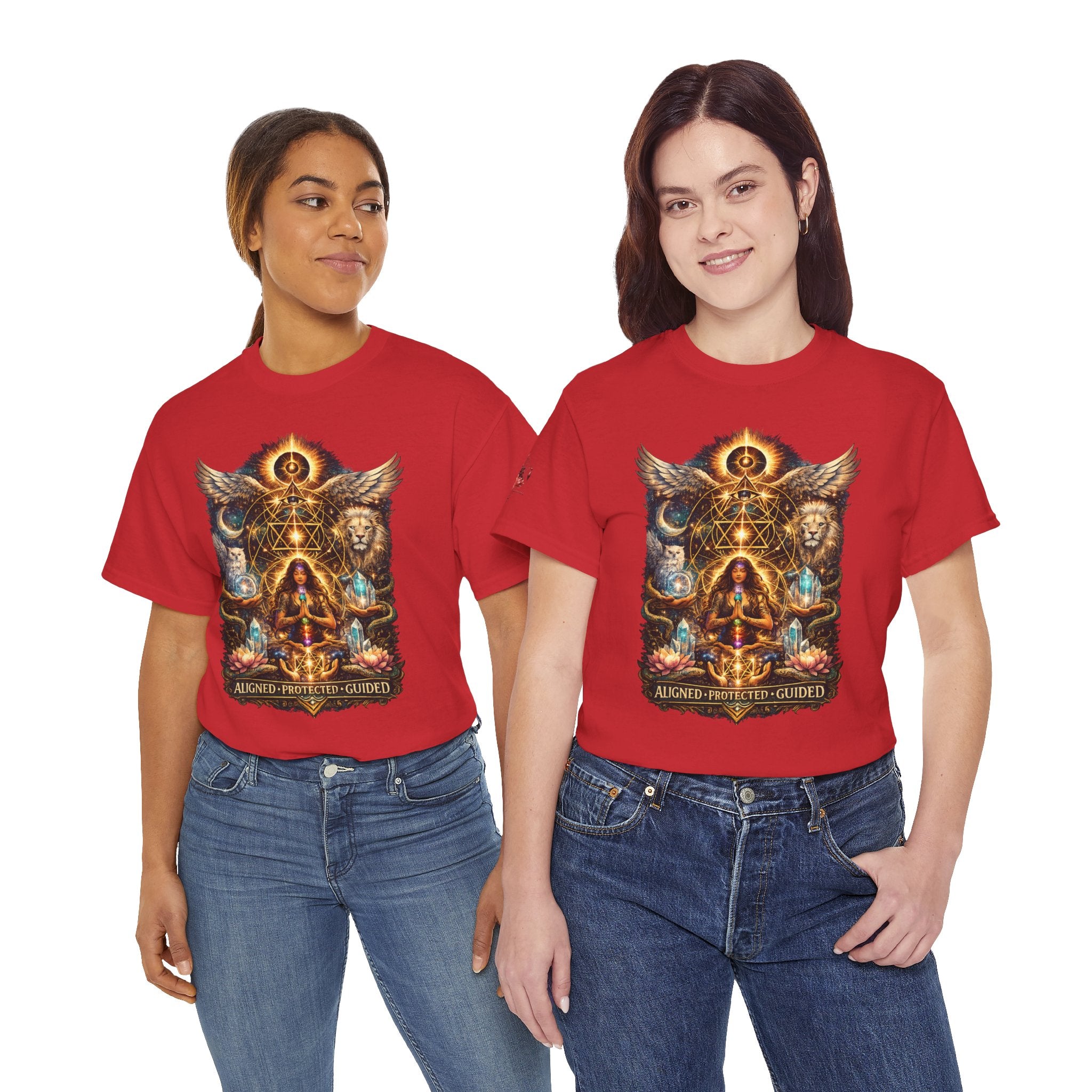 'Anchored, Protected, Guided' Sacred Geometry T-Shirt