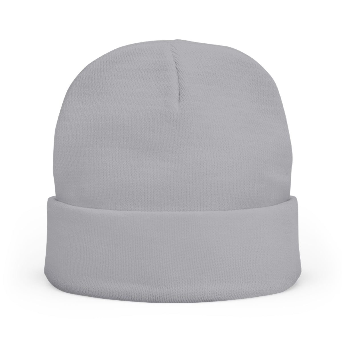 EM Elevated Minds Script Beanie — Embroidered Knit Cuff Hat