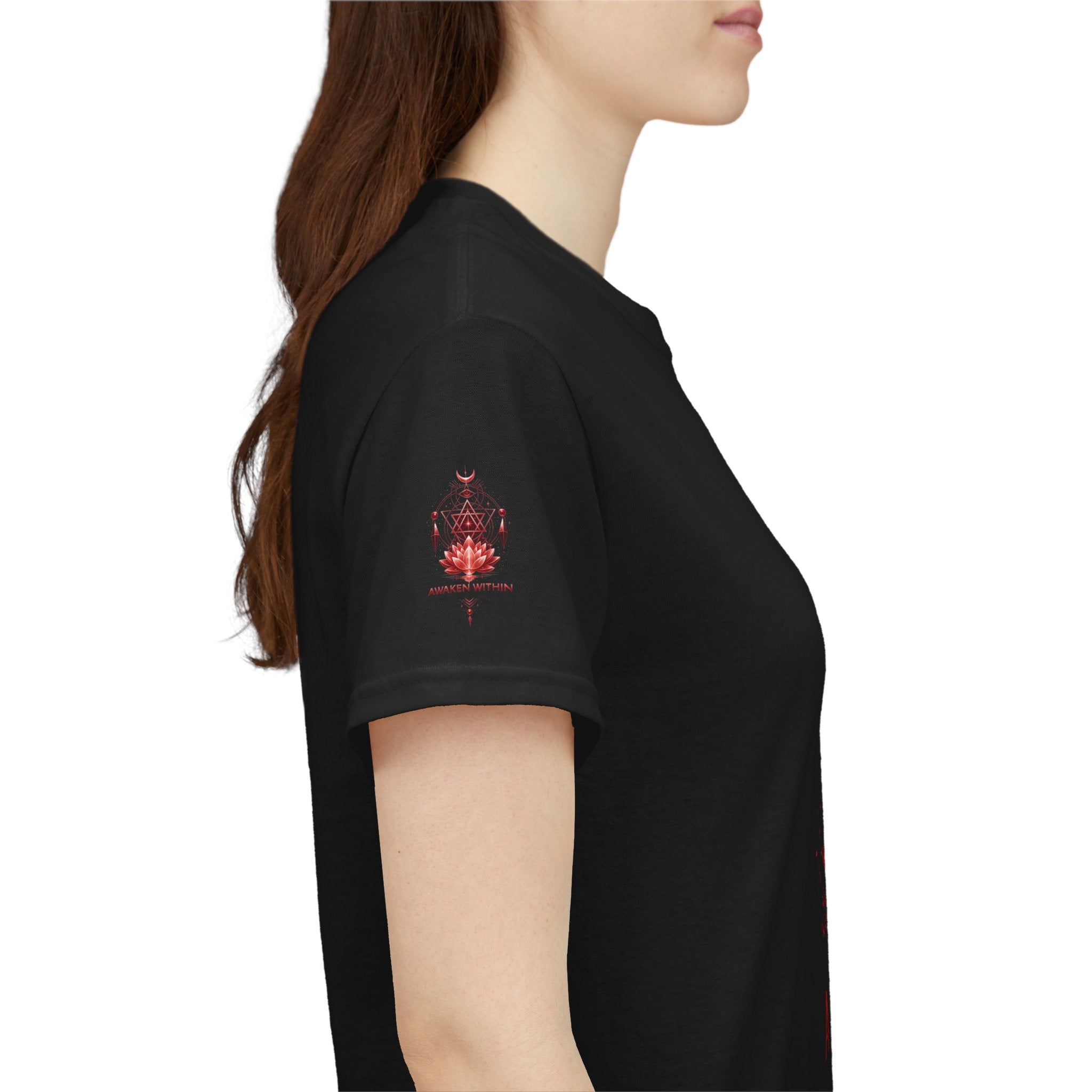 Awaken Meditation T-Shirt — Red Lotus Spiritual Tee - Awaken Within Apparel