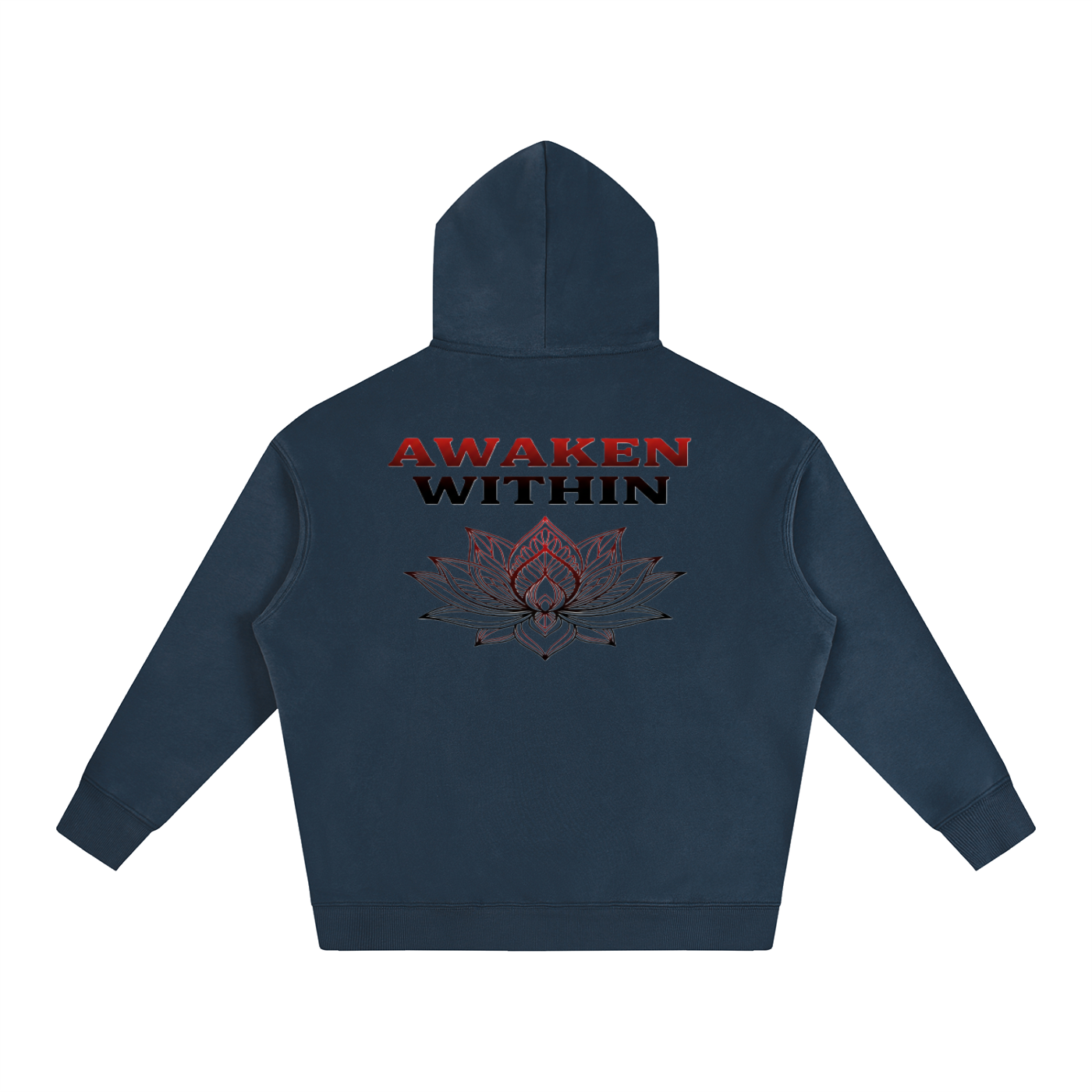 Awaken Within Lotus Oversized Fleece Hoodie
