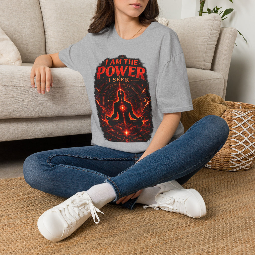 I Am The Power I Seek T-Shirt — Meditation & Empowerment Spiritual Tee - Awaken Within Apparel