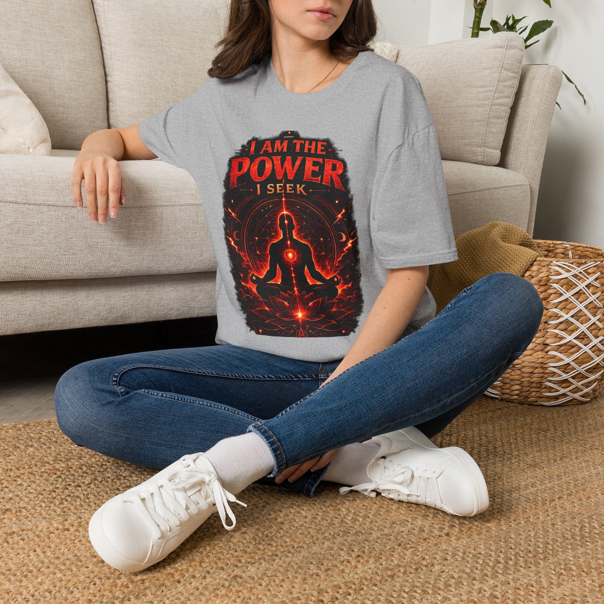 I Am The Power I Seek T-Shirt — Meditation & Empowerment Spiritual Tee - Awaken Within Apparel