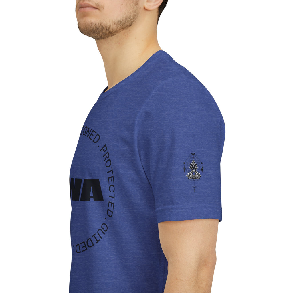 AWA Circle Logo Tee — Minimalist Brand Graphic T-Shirt
