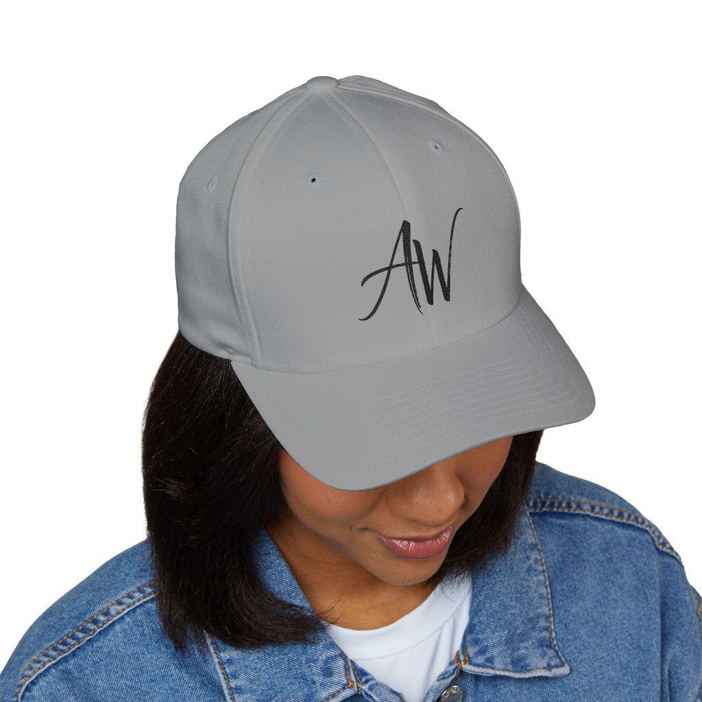 AW Script Monogram Cap — Embroidered Streetwear Baseball Hat