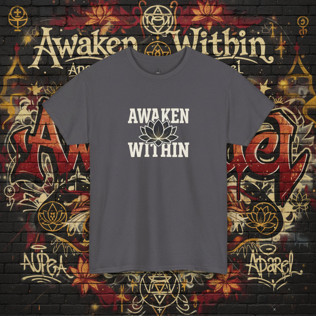 Awaken Within Lotus Tee — Spiritual Yoga Shirt