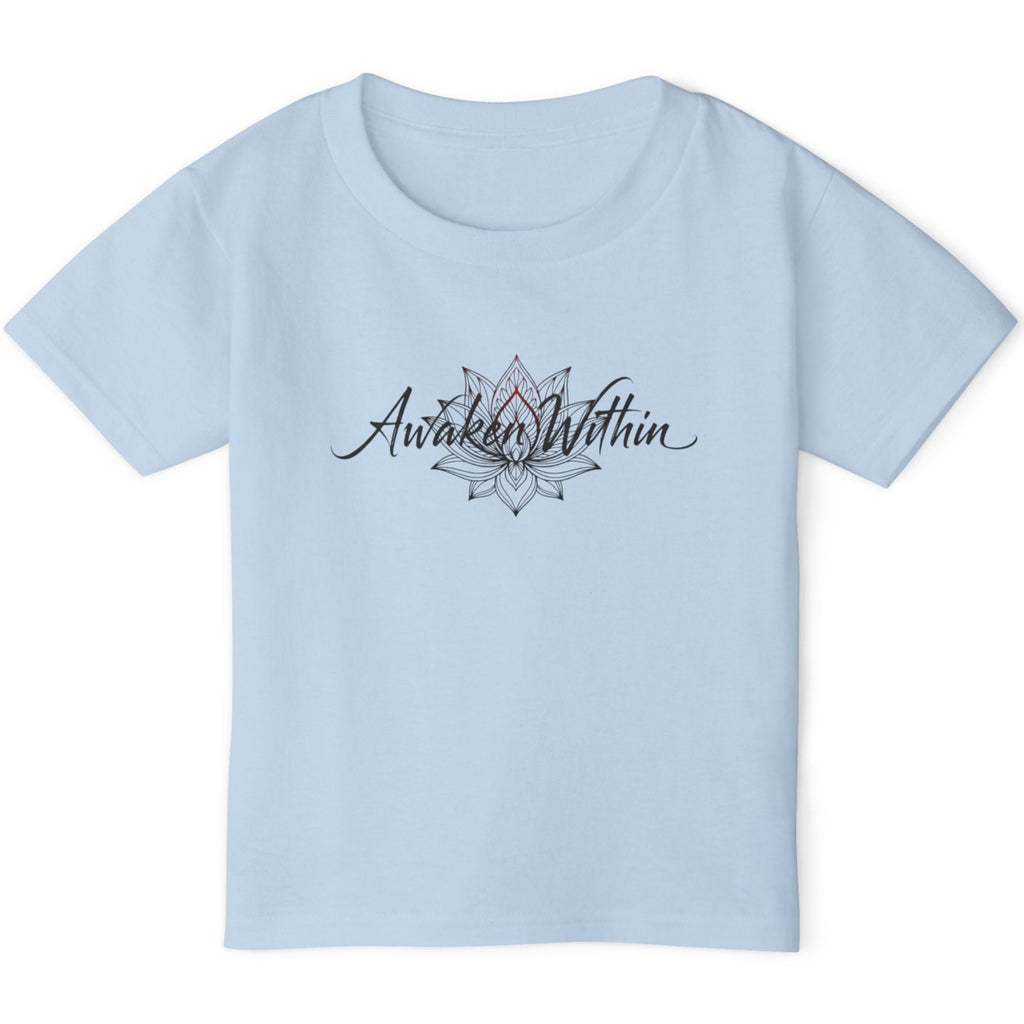 AW Lotus Toddler Tee — Awaken Within Script Kids T-Shirt