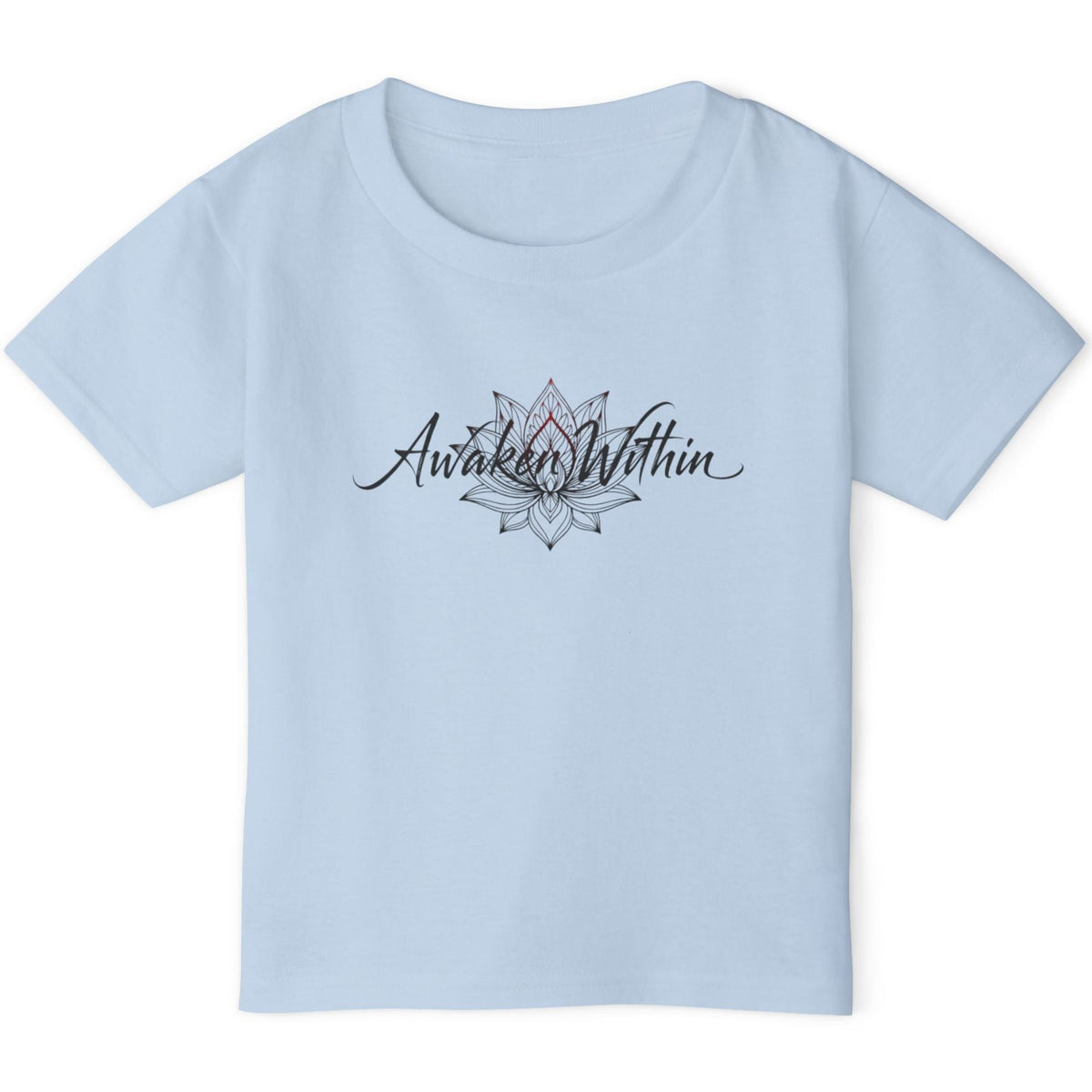 AW Lotus Toddler Tee — Awaken Within Script Kids T-Shirt