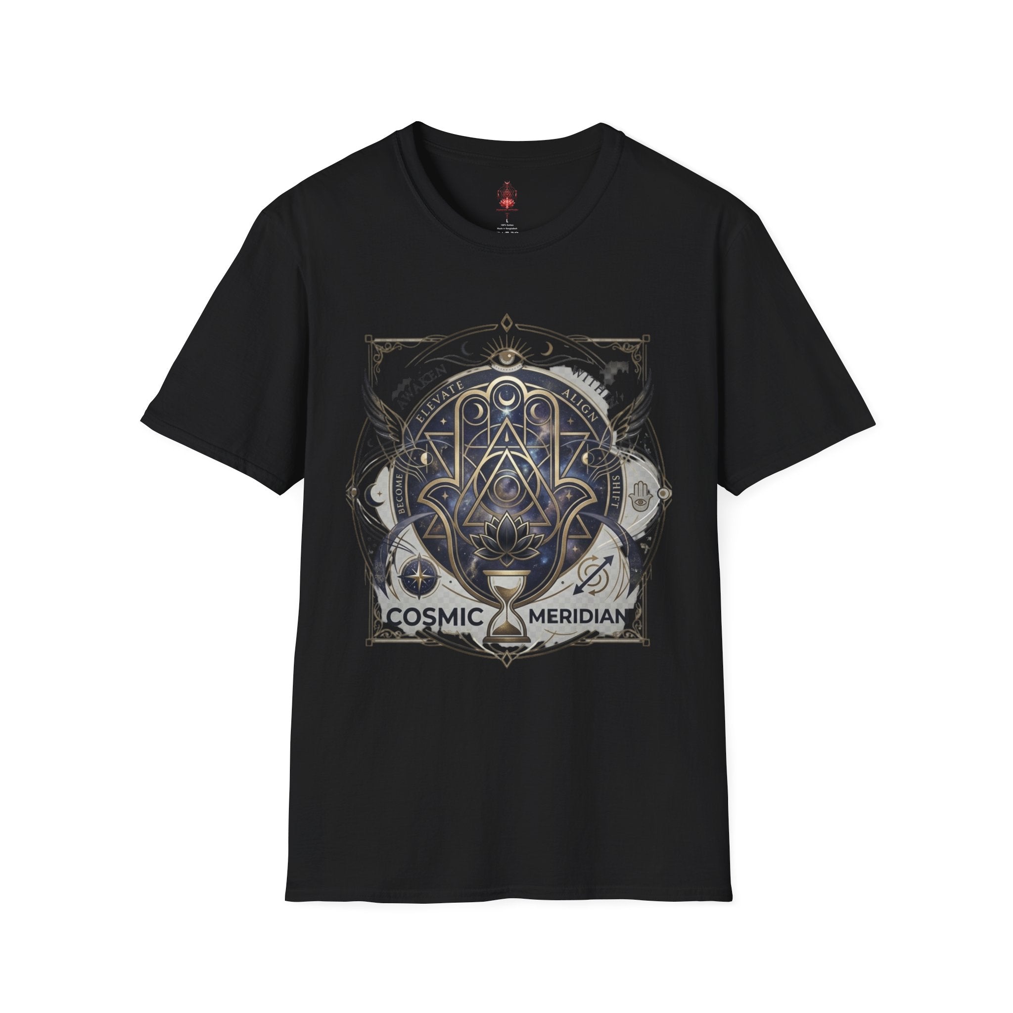 Cosmic Meridian Spiritual Graphic T-Shirt