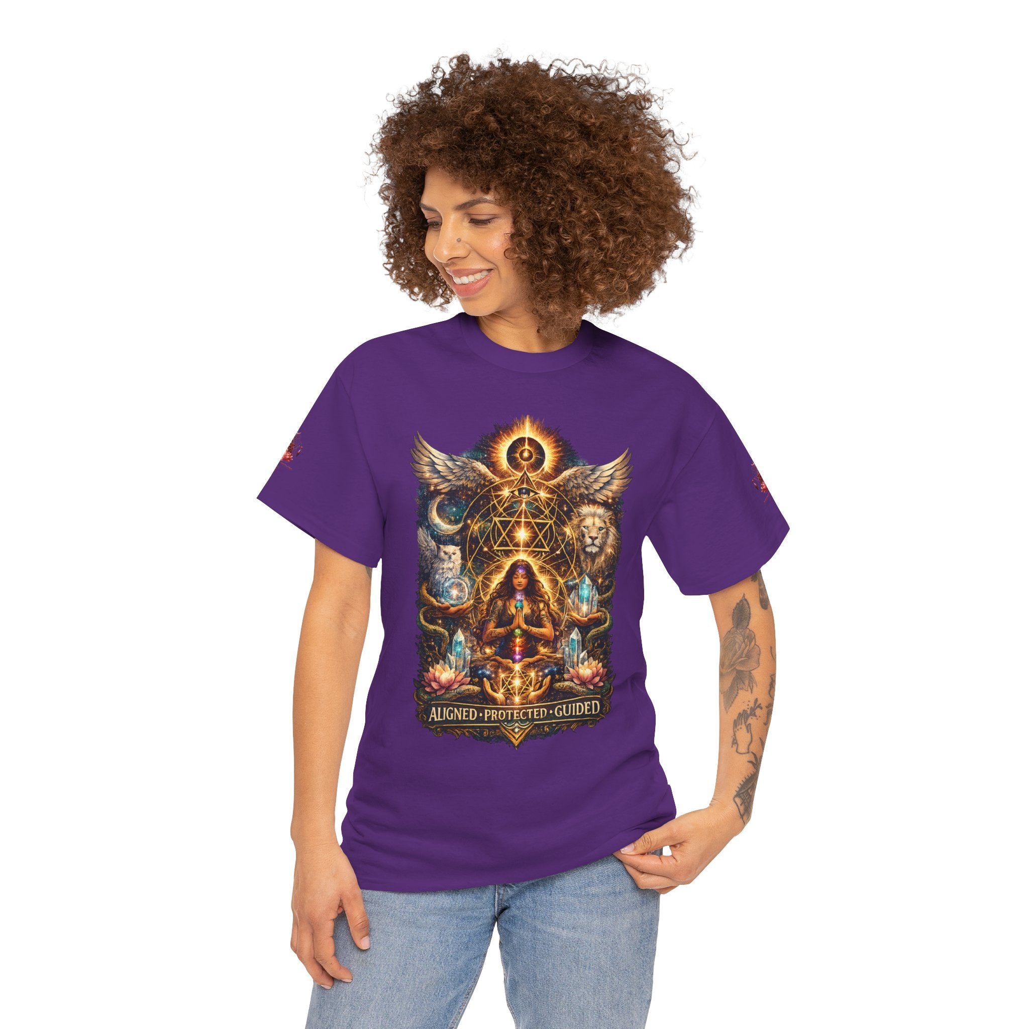 'Anchored, Protected, Guided' Sacred Geometry T-Shirt