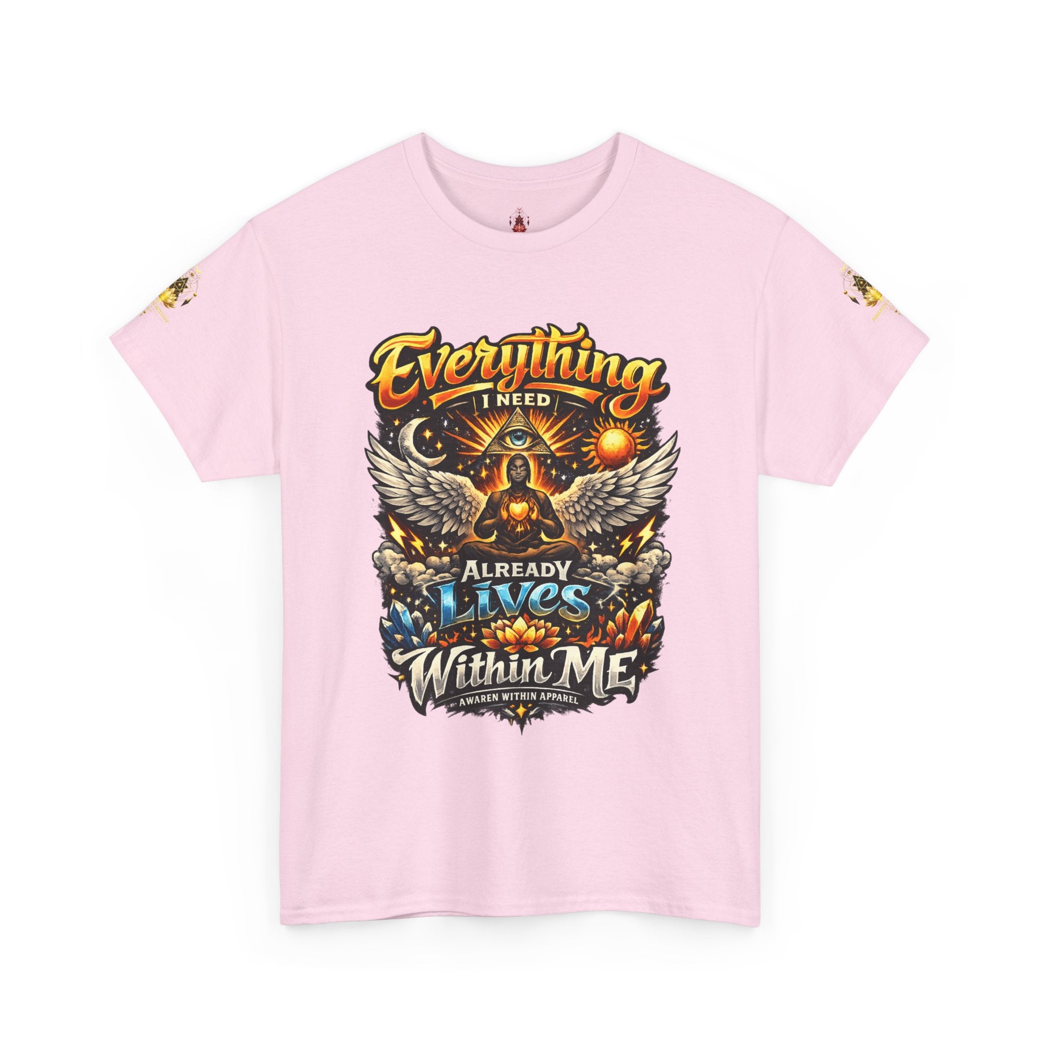 Everything I Need Already Lives Within Me Tee – Inspirational Eagle Graphic T-Shirt - Awaken Within Apparel
