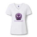 Meditation Mandala V-Neck Tee — "Awaken Within" Women's Spiritual Yoga Shirt