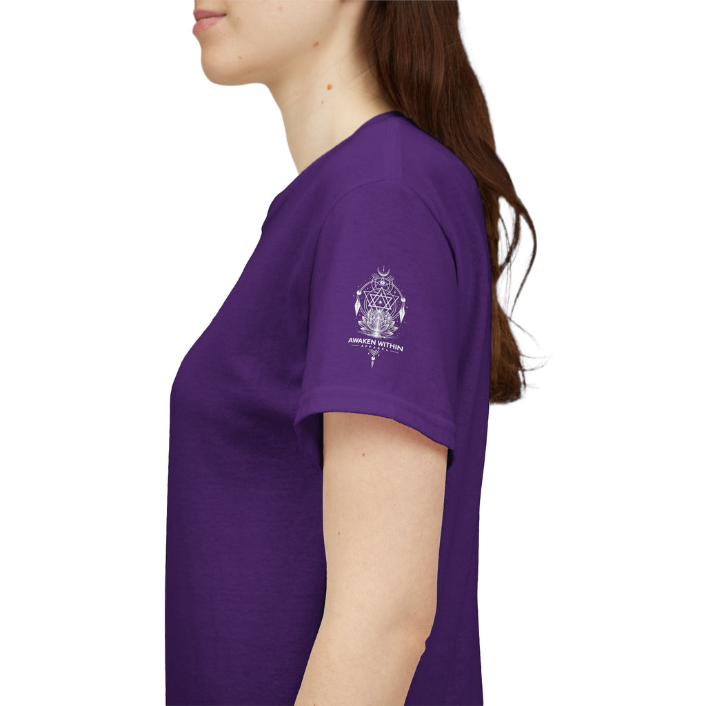 'Awaken Within' Spiritual Lotus Sacred Geometry T-Shirt