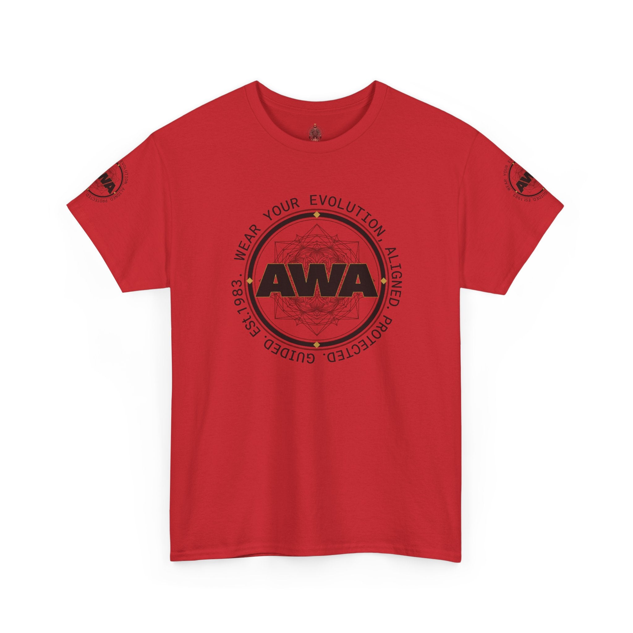 AWA Circle Logo Design- Unisex Heavy Cotton Tee