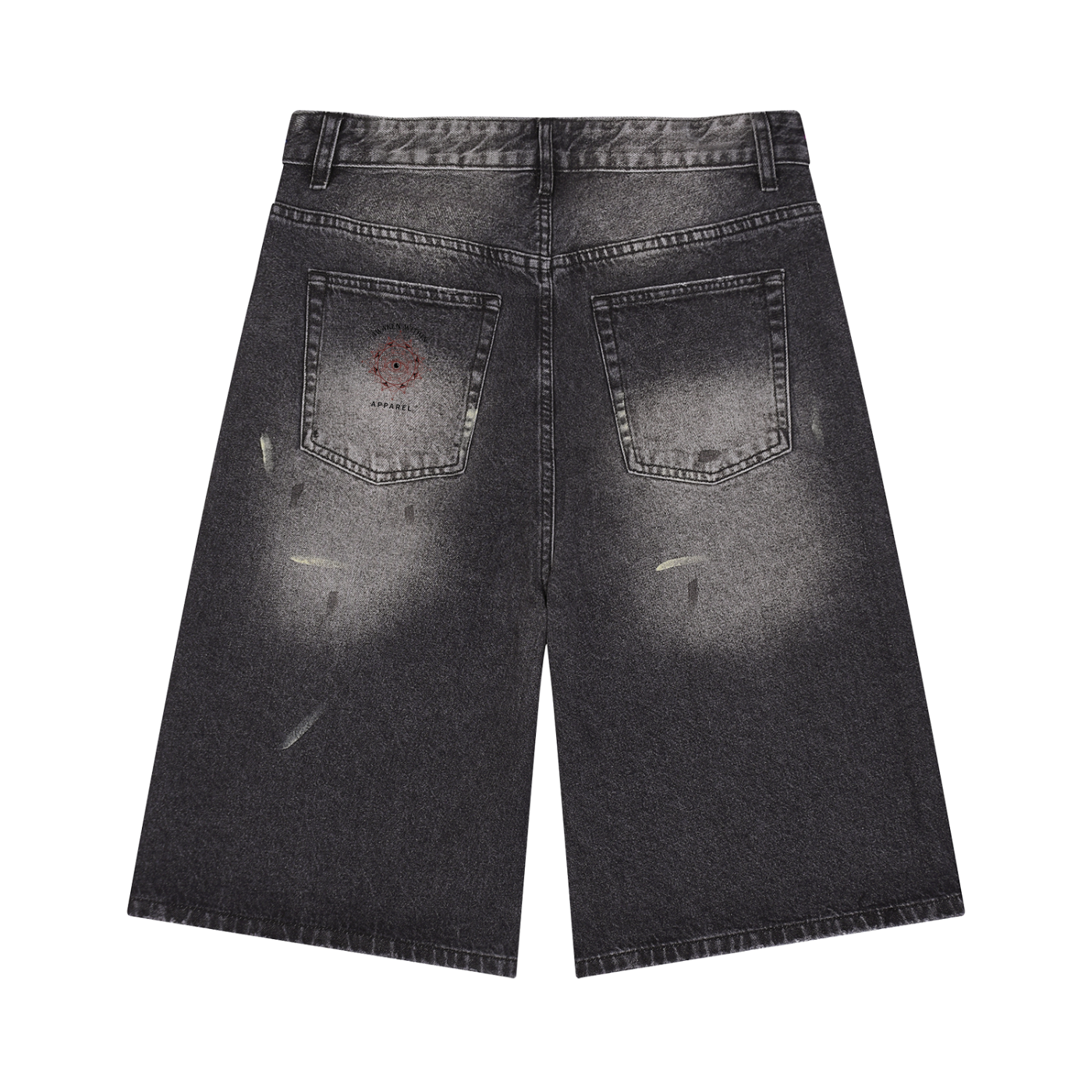 Awaken Within Apparel- Men’s Vintage Wash Wide Leg Denim Shorts