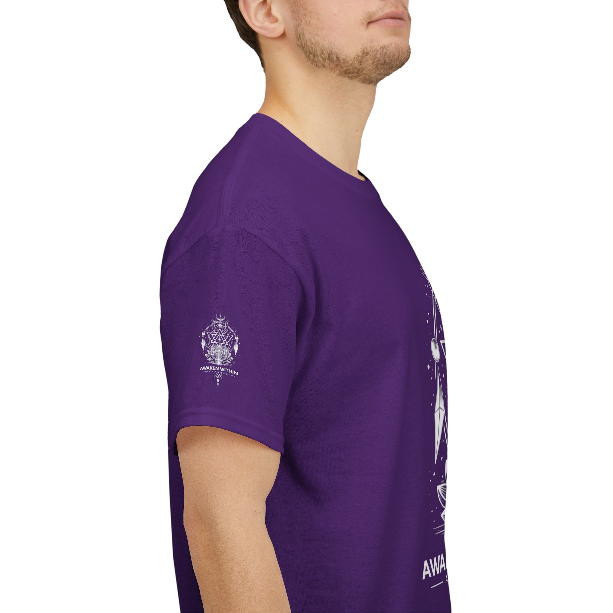 'Awaken Within' Spiritual Lotus Sacred Geometry T-Shirt