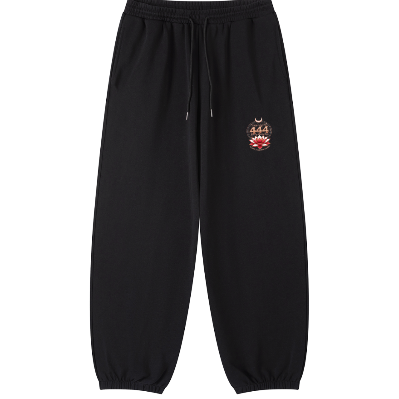 444 Logo Essential Jogger Sweatpants – Women's Spiritual Streetwear | Awaken Within Apparel