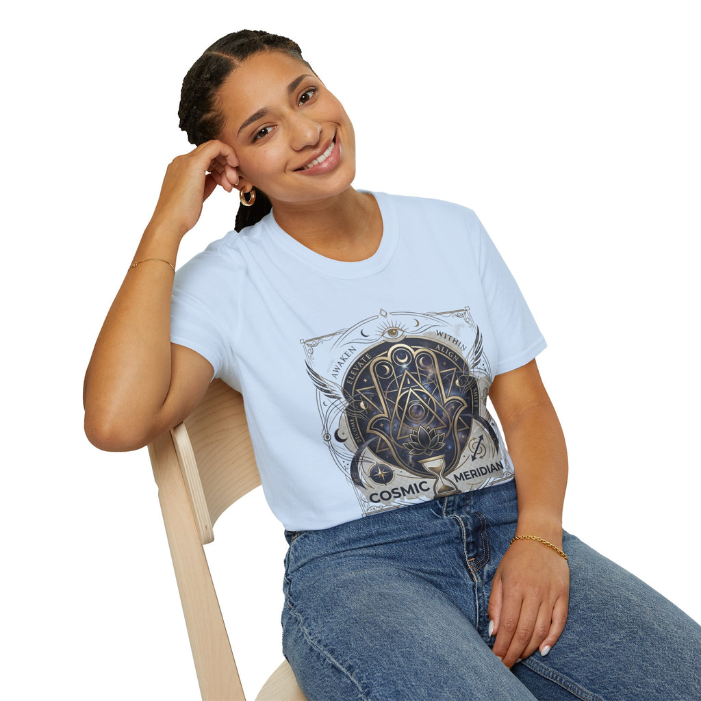 Cosmic Meridian Spiritual Graphic T-Shirt
