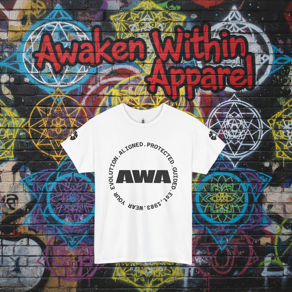 AWA Logo Tee — Minimalist Graphic Cotton T-Shirt - Awaken Within Apparel