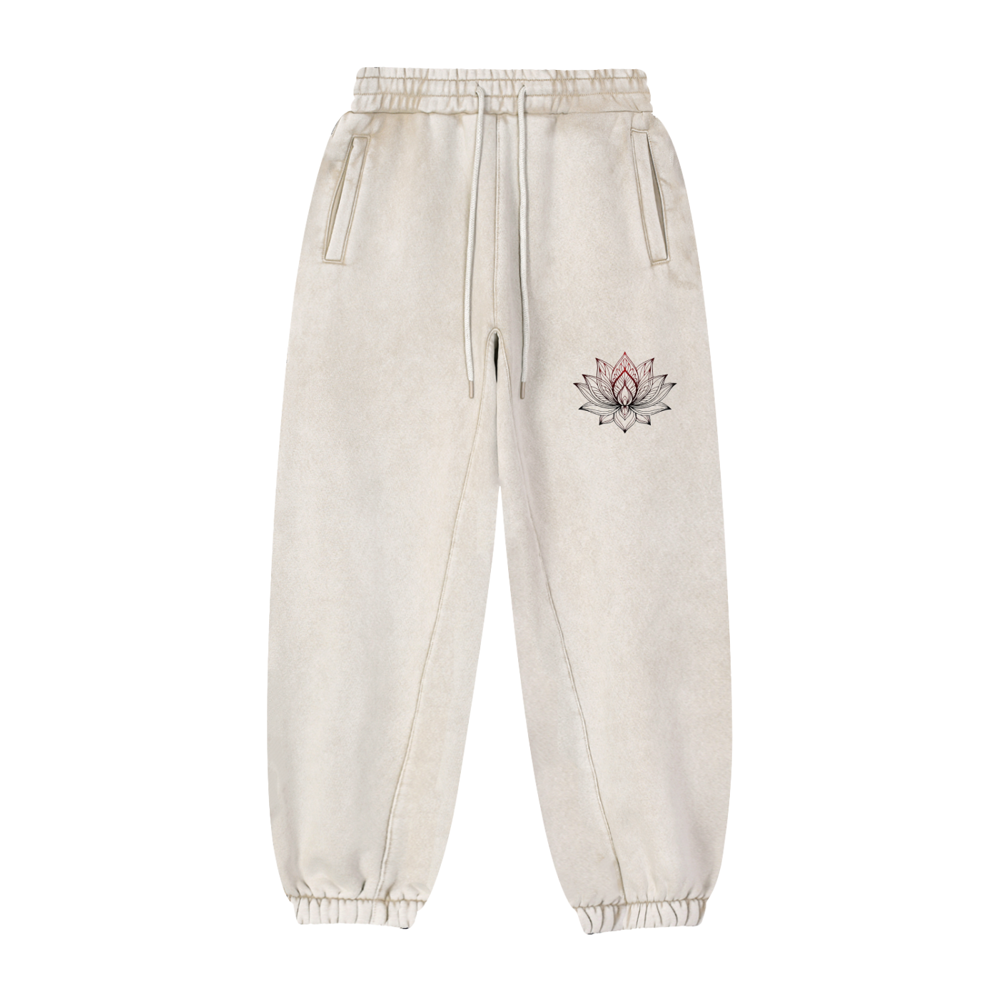 AWA Lotus Graphic - Fleeced Jogger Sweatpants